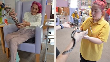 Zoo lab comes to Priory Mews care home